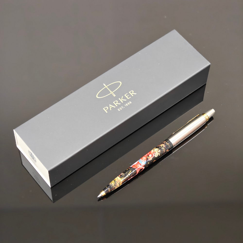 Коллекционная ручка Parker "Сказочный конь" малая с ручной росписью Палех в коробке