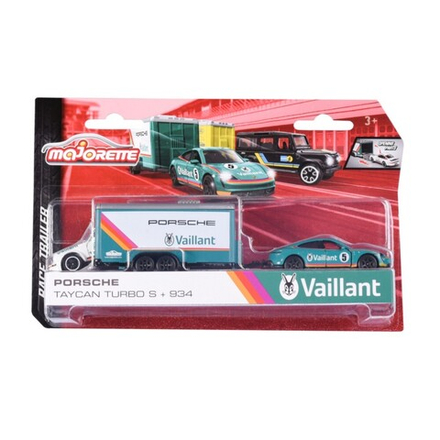 Majorette - Металлический автомобиль с прицепом + Porsche racer 2053111 01 / артикул   2053111 01  / GTIN 3467452065327