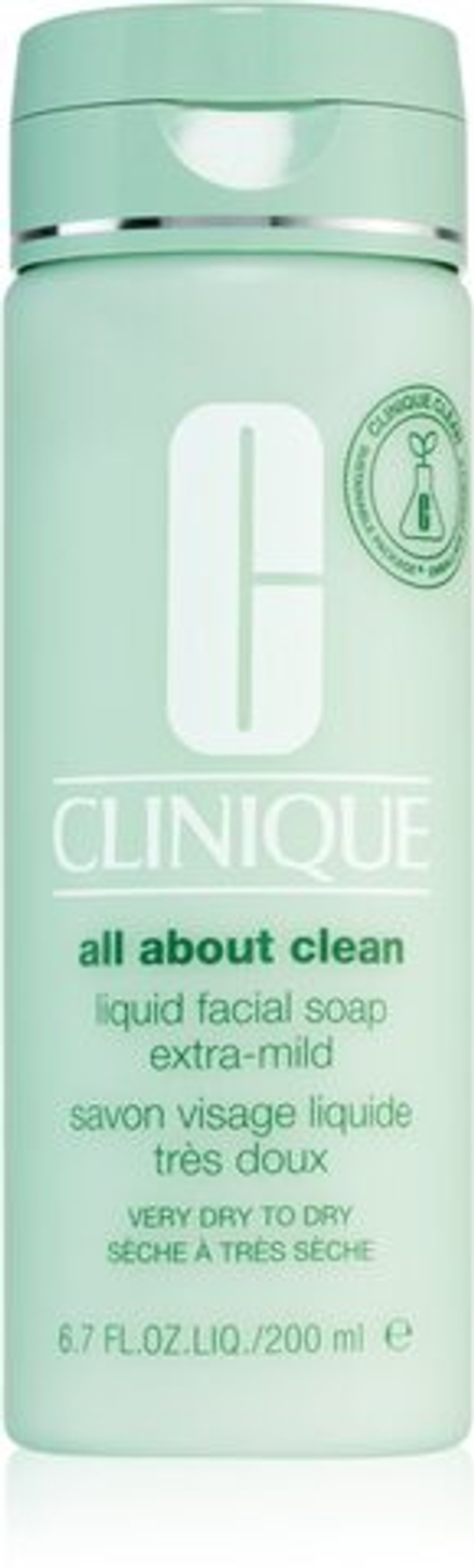 Clinique Liquid Facial Soap Extra-Mild - жидкое мыло для сухой и очень сухой кожи /   200  ml  / GTIN 020714240158
