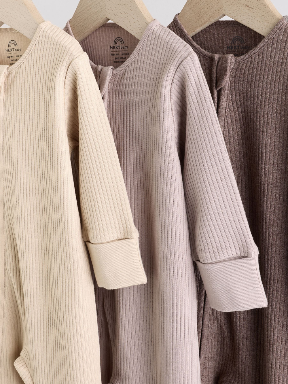 Комбинезон / Cлип для малышей Next AW2-280, 3 шт., Коричневый, Бежевый