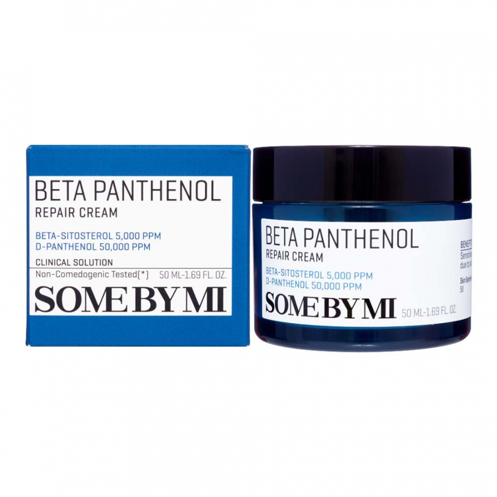 SOME BY MI BETA PANTHENOL REPAIR CREAM Восстанавливающий и успокаивающий крем для лица с пантенолом 50мл