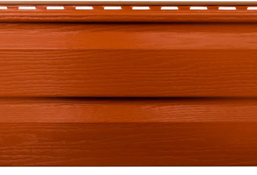 Сайдинг виниловый Альта-Профиль Корабельный брус Канада+ Премиум Кирпичный 3660х230 мм