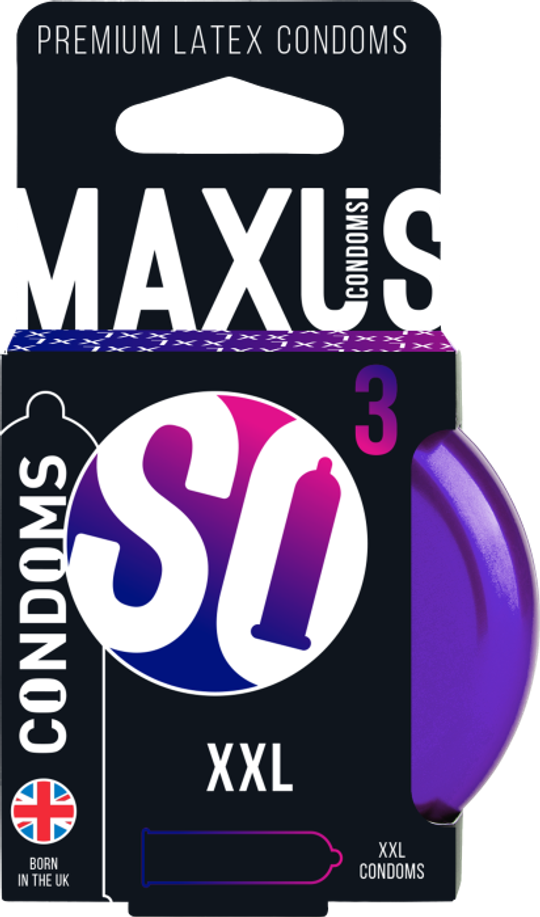 Презервативы Maxus XXL Увеличенного размера, 3 шт