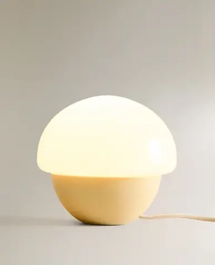 ZARA HOME ОВАЛЬНАЯ НАСТОЛЬНАЯ ЛАМПА, ЭКРЮ
