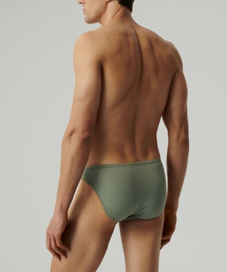 Мужские трусы (3шт) слипы мини Atlantic 3MP-119, светло-зеленый + темно-голубой + темно-синий