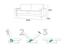 Диван Рио 3 БД, Мебельный формат, г.Екатеринбург