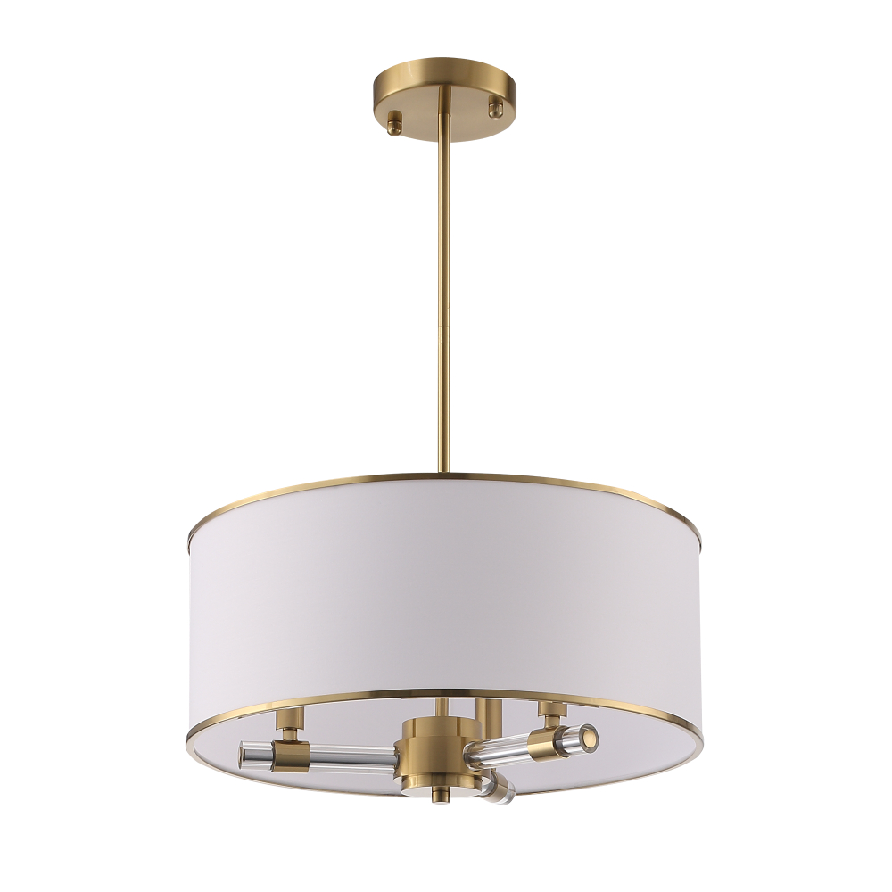 SL1407.302.03 Люстра подвесная ST-Luce Латунь/Прозрачный E14*3 40W АВРЕЛИЯ