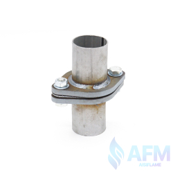 Фланец соединение с прокладкой на болтах (ромб) с выходами труб