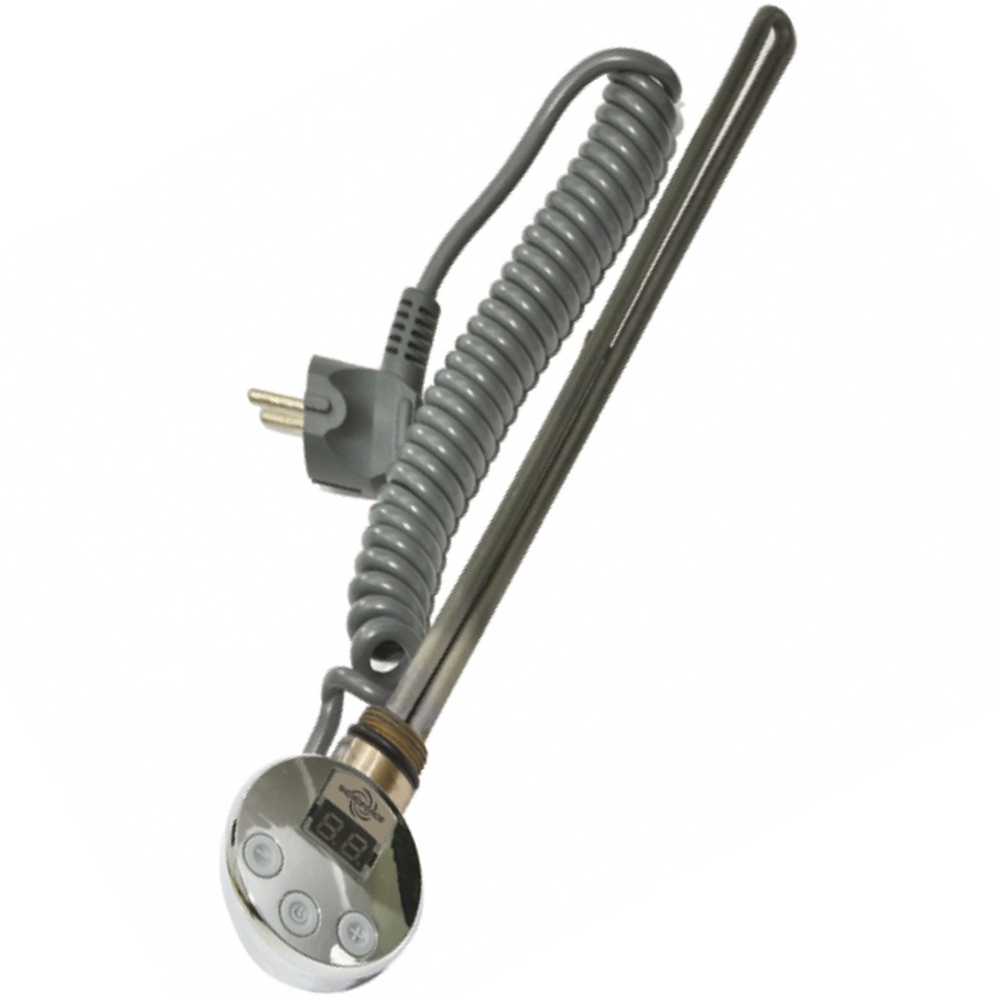 Электрический ТЭН GIDRO FORCE GFTR1D-600W-CH с дисплеем