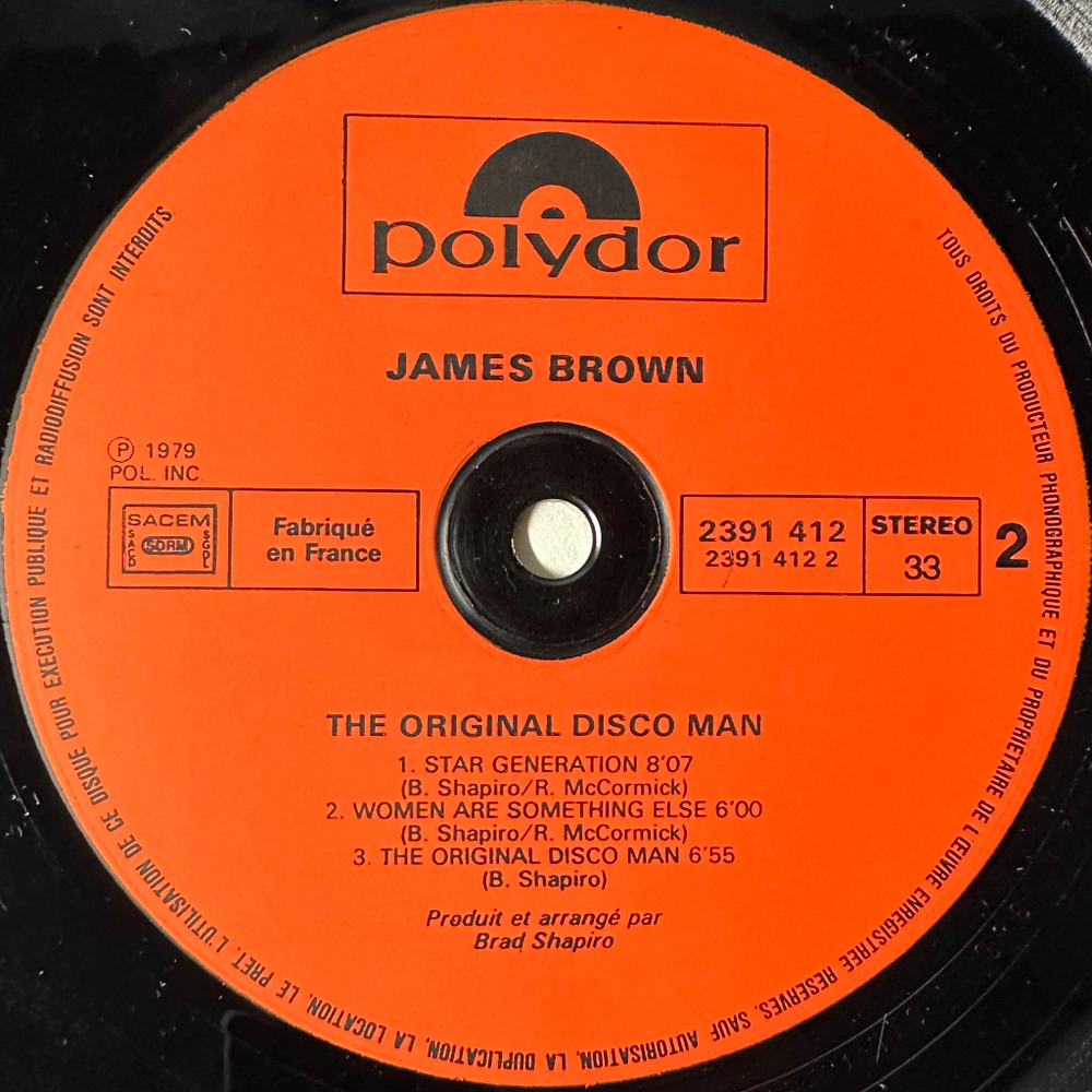 James Brown ‎– The Original Disco Man (Франция 1979г.)