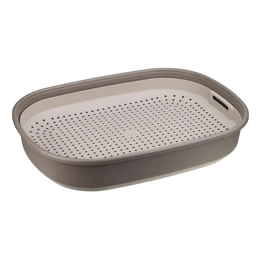 Лоток для кошек ЛЯ-МУРР 465мм с сеткой Капучино