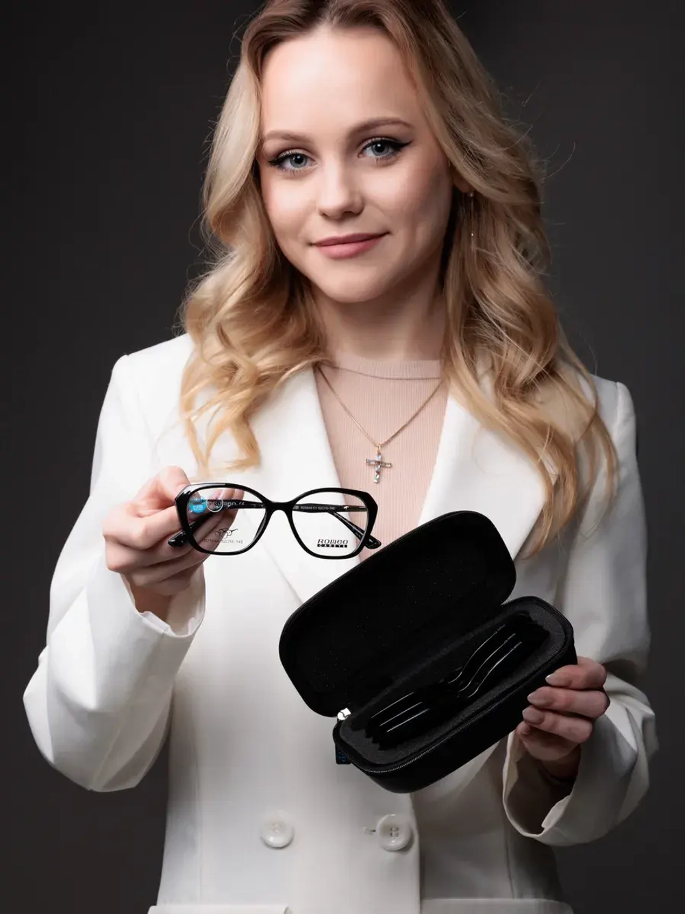 Оправа для очков с магнитными накладками 4в1