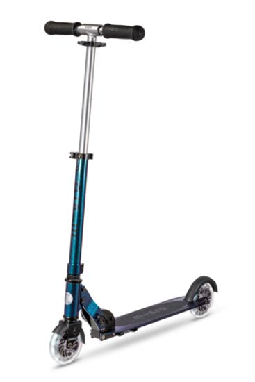 Самокат Micro Sprite жемчужно-зелёный LED