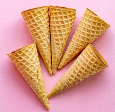 Вафельный рожок 11 см, ровный край 5 шт.