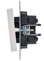 BRITE Выключатель 2-клавишный перекрестный 10А ВС10-2-3-БрЖ жемчуг IEK
