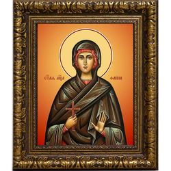 Фаина Анкирская (Коринфская), мученица дева. Икона на холсте.