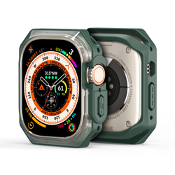 Чехол-бампер с зелеными рамками от Dux Ducis для часов Apple Watch Ultra 1 и 2, 49MM, Tamo Series Case