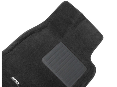 Коврики салона текстильные для Mercedes-Benz W204 (C-Class) 2008- Sotra 3D VIP с бортиком черные. Артикул ST 73-00014