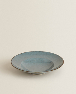 ZARA HOME ФАРФОРОВАЯ ТАРЕЛКА ДЛЯ МАКАРОН СО СТАРИННОЙ ОТДЕЛКОЙ