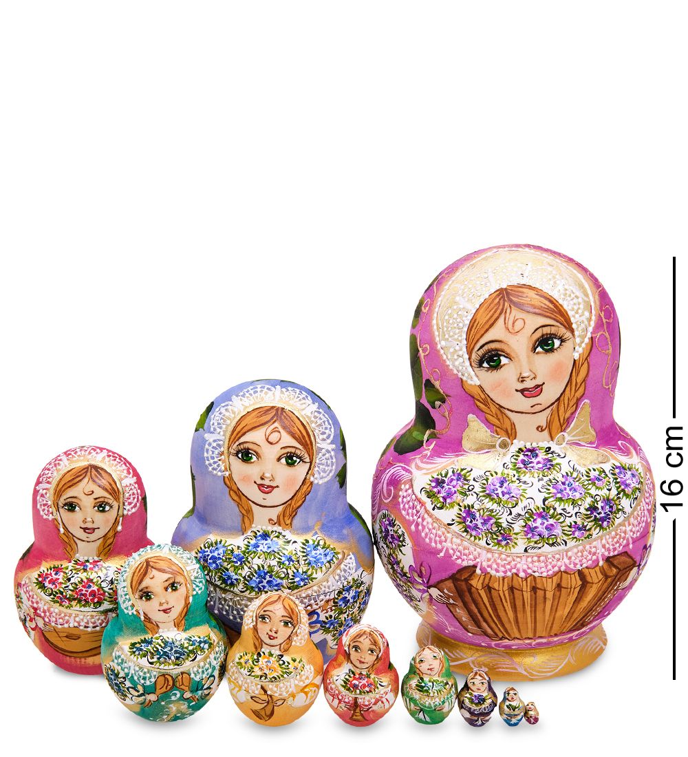 Народные промыслы МР-44/ 4-B Матрешка 10м «Василина»