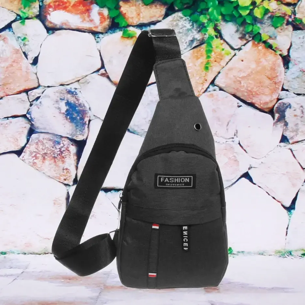 Сумка - мессенджер «Element - hit», цвет черный, одно отделение и карман, 30*17*5см