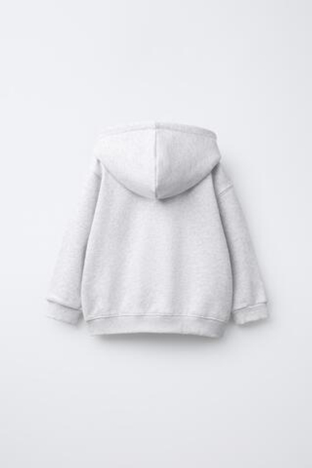 ZARA ТОЛСТОВКА НА МОЛНИИ, СЕРЫЙ МЕЛАНЖ