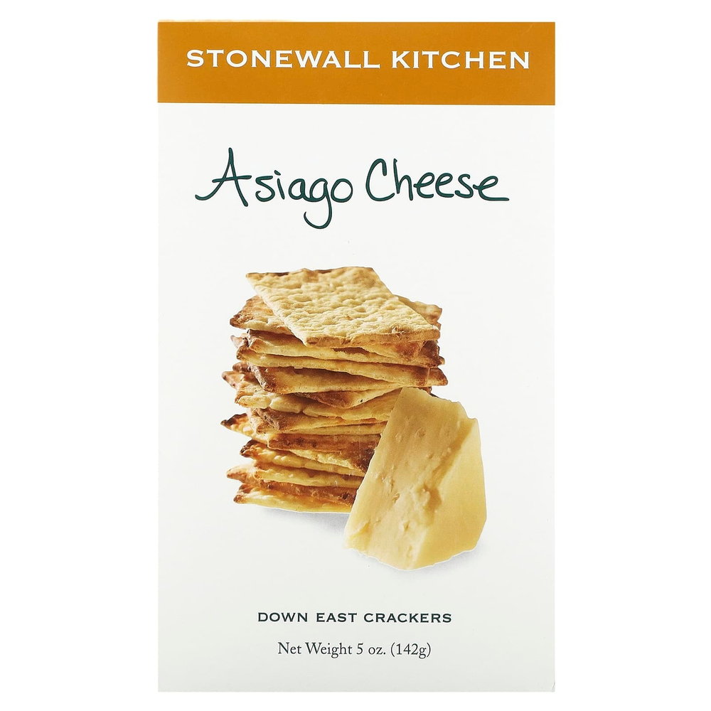 Stonewall Kitchen, Down East Crackers, крекеры, сыр азиаго, 142 г (5 унций)