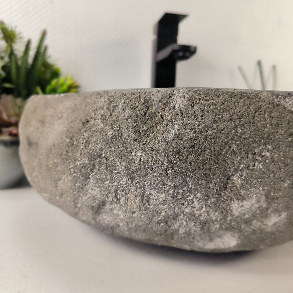 Каменная раковина из речного камня RS-05445 (42*38*14) 0856 из натурального камня