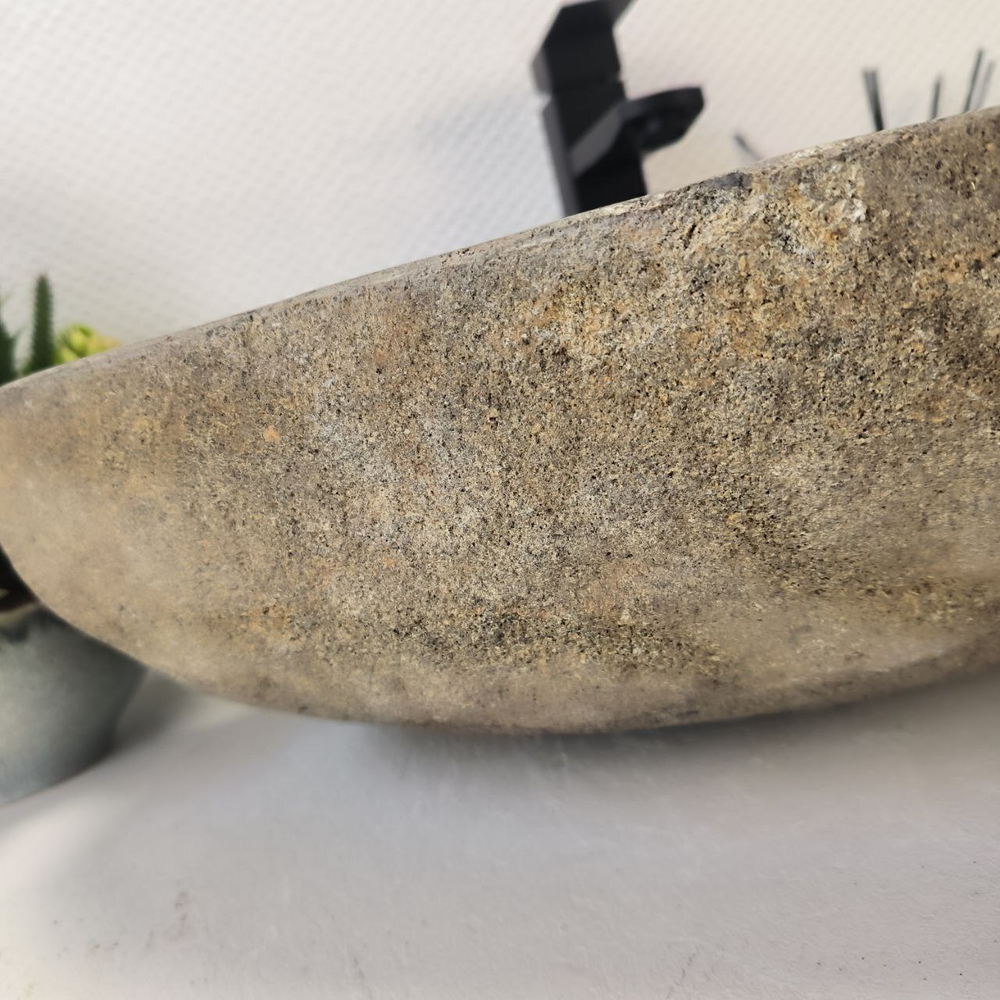 Раковина из речного камня RS-63388 (54*41*16) 0123