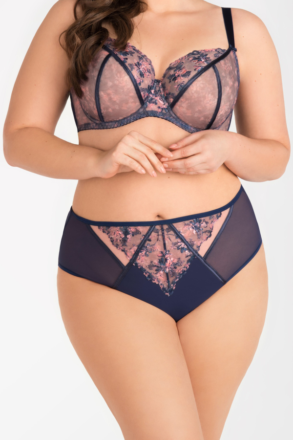 Трусы Gorsenia Edna слипы (синий/розовый)