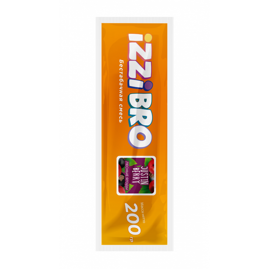 Бестабачная смесь IZZIBRO с ароматом Лесные ягоды (Justin Berry), 200 гр