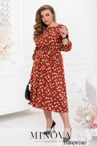 Платье 2487-кирпичный Minova