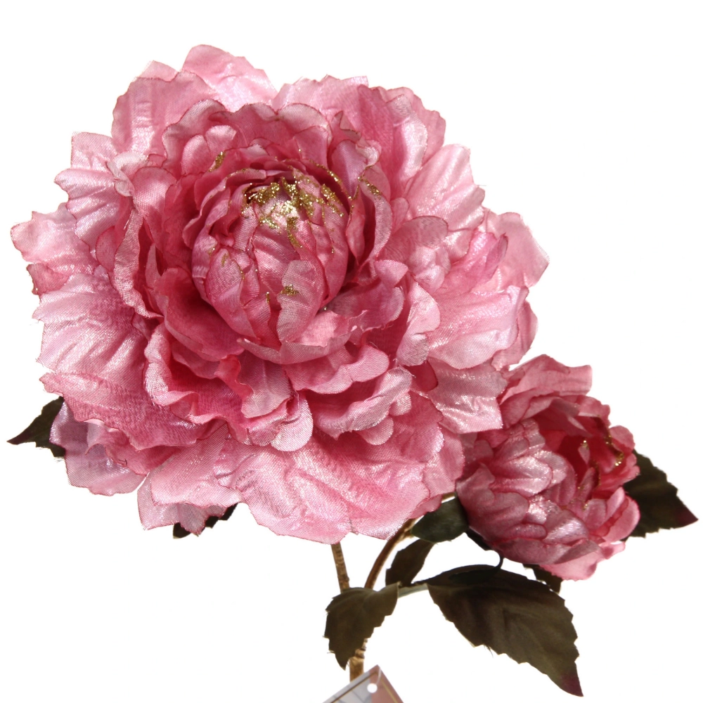 Искусственные цветы «FLOWERS GLAMOUR» 60см Пионы 2 цветка розовые