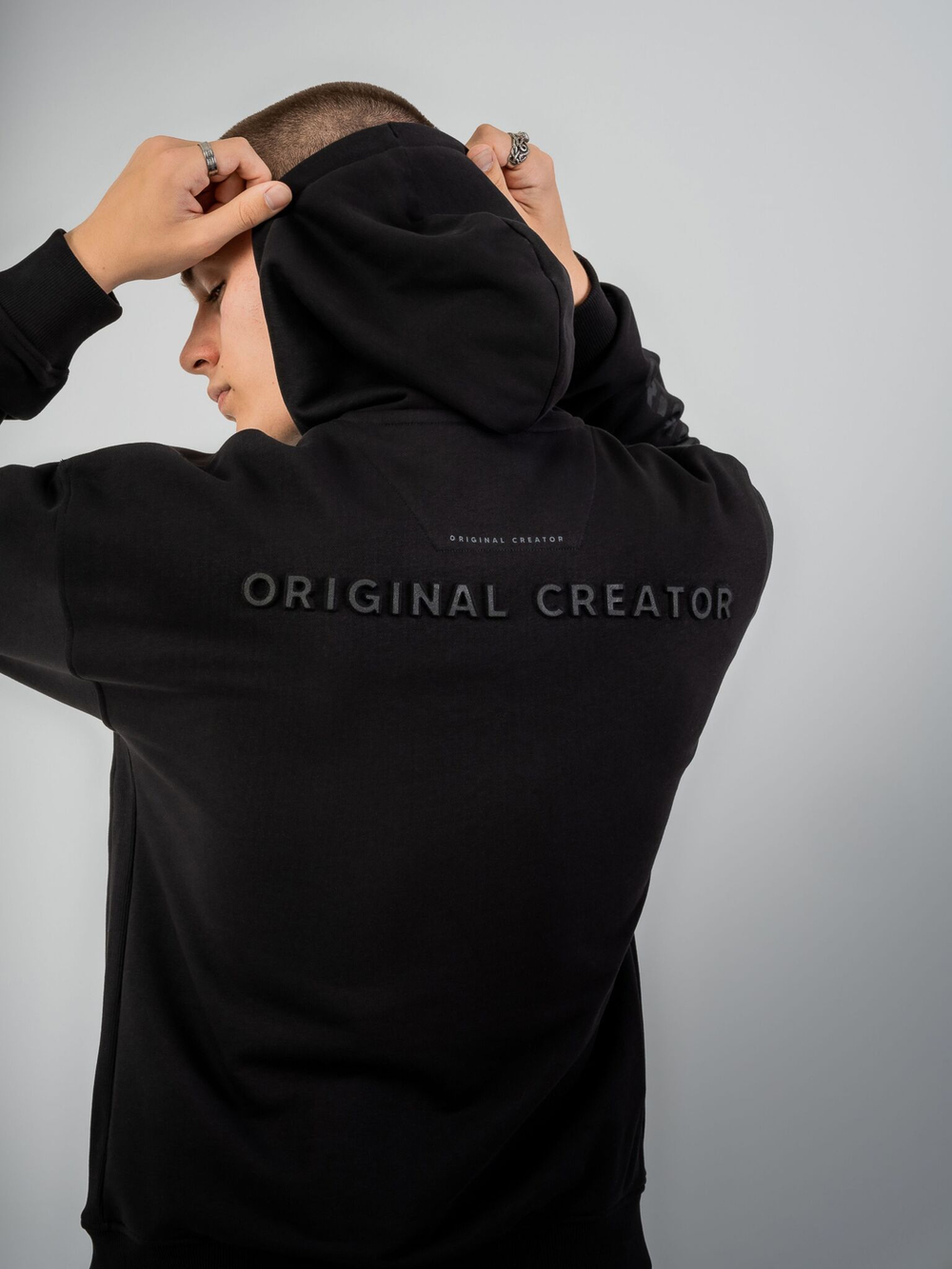 Толстовка мужская ORIGINAL CREATOR ERROR_404 ZIP HOODIE, Черный