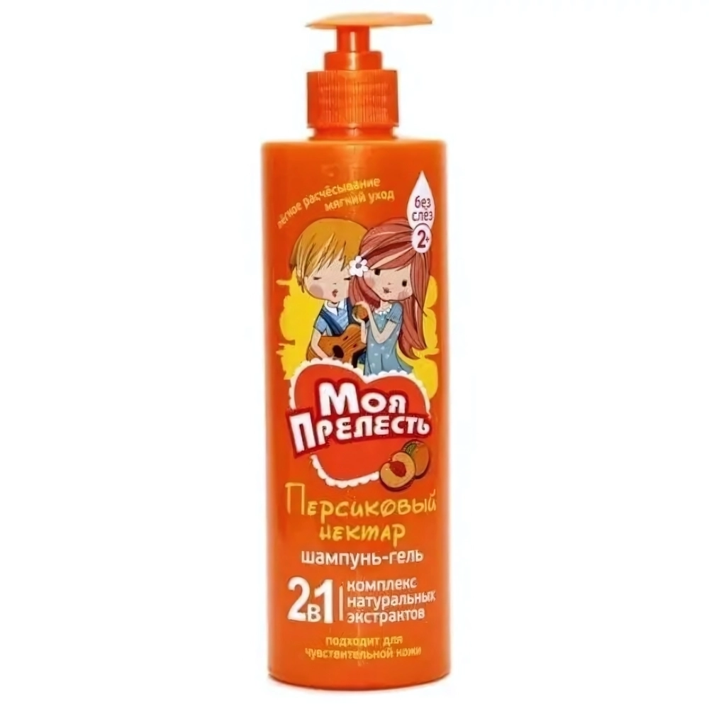 Шампунь-гель детский МОЯ ПРЕЛЕСТЬ 2в1 Персиковый нектар 500 мл