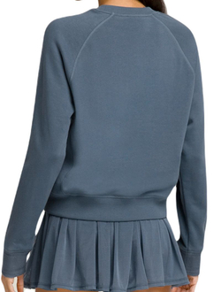 Женская Кофта теннисная Wilson Sideline Crew - небесный