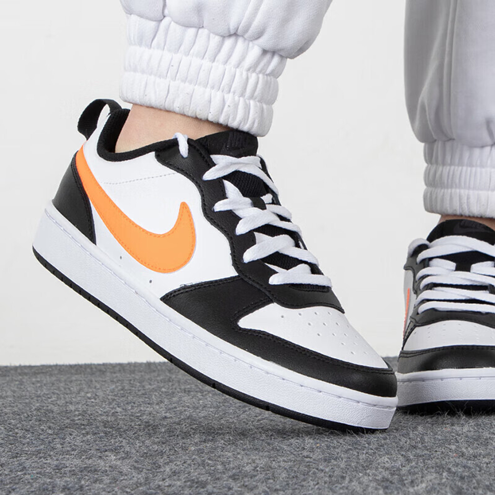 Женские кроссовки Nike Court Borough Low 2 'White Black Orange' BQ5448-115