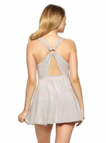 Ночная сорочка с бретелями на спинке крест-накрест (Размер: M) (Цвет: черный)