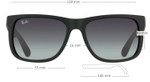 Ray Ban Justin RB 4165 601/8G / 55