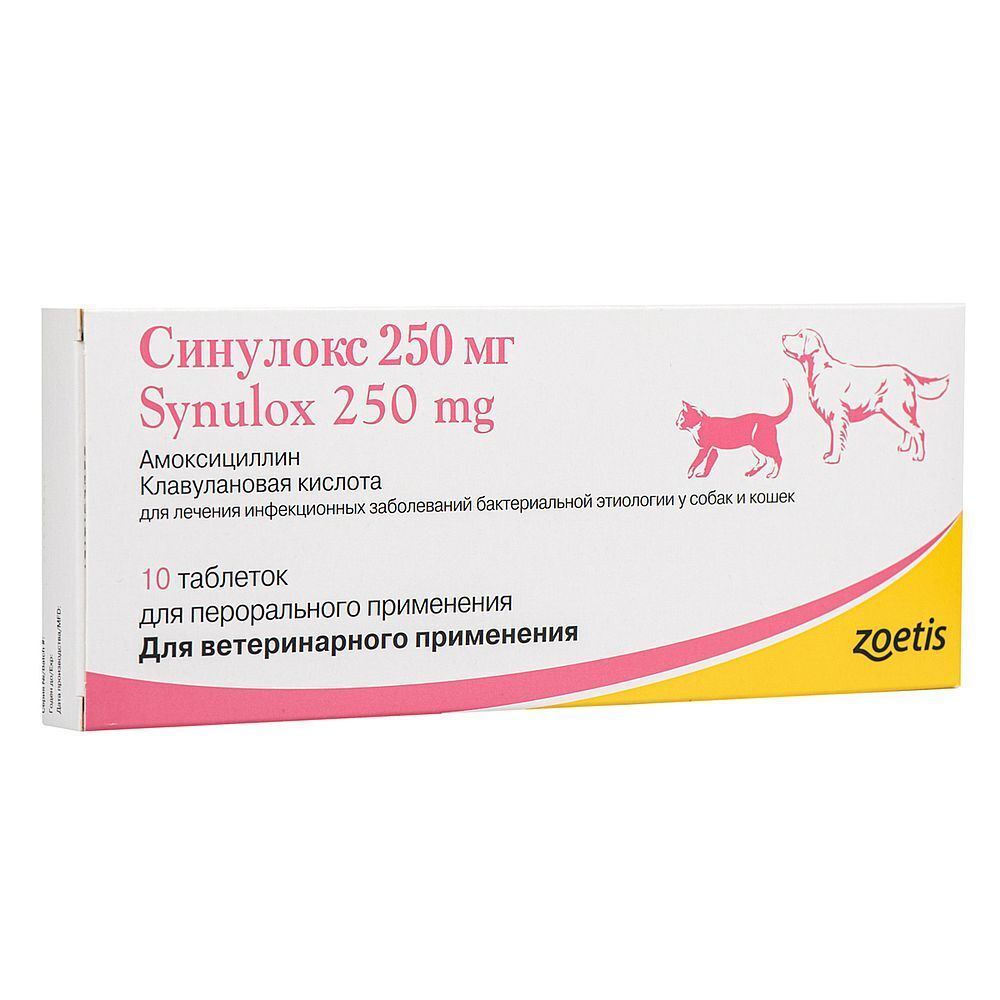 Синулокс 250 мг таблетки №10