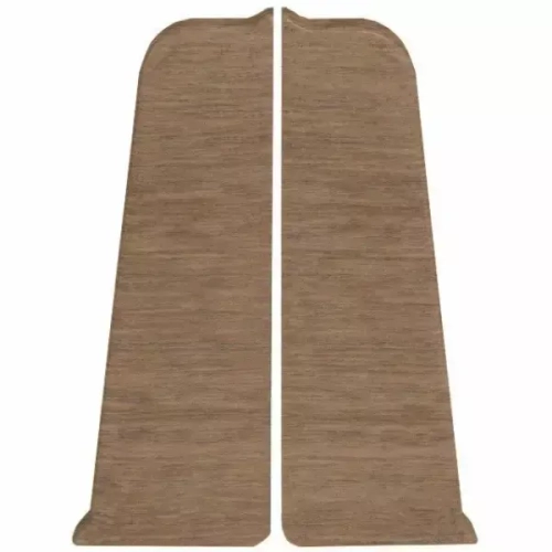 Торцевые заглушки для плинтуса 70 мм Arbiton Indo 11 Дуб скальный (пара)