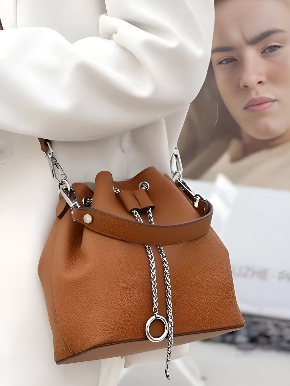 сумка женская натуральная кожа через плечо кросс боди маленькая