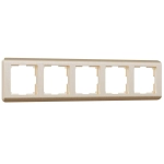 Рамка на 5 постов Stream (шампань) W0052111