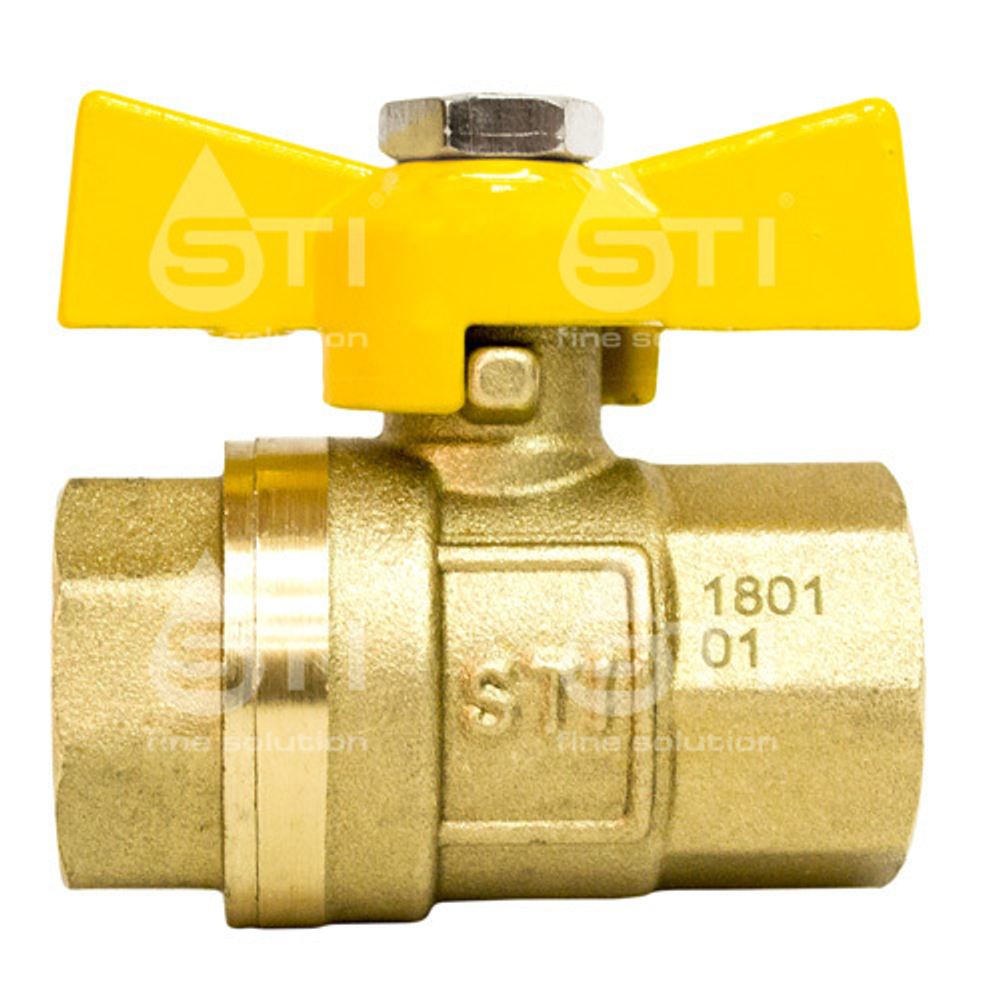 Кран шаровой газовый STI ГГ бабочка 15