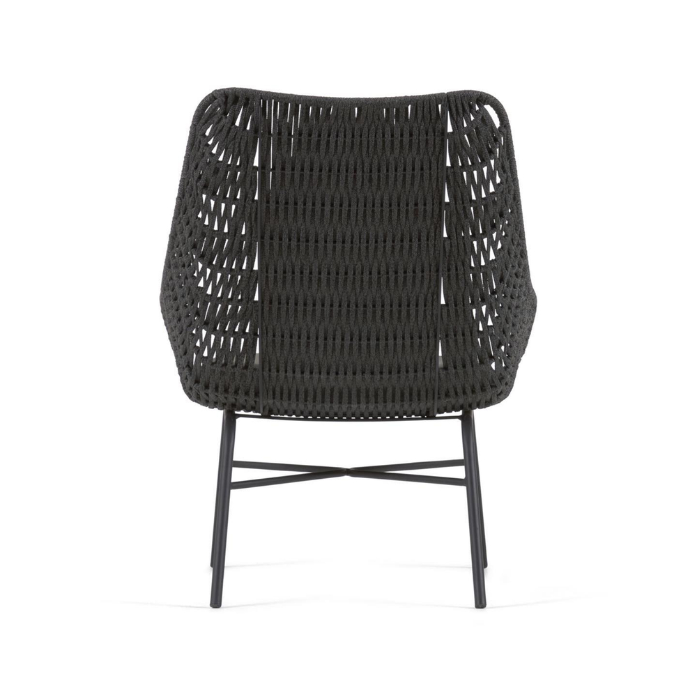 Веревочное кресло Abeli черного цвета