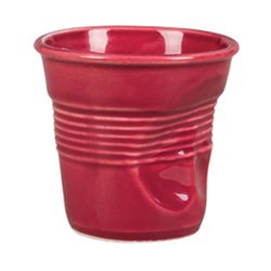 Чашка 90 мл бордовая d 6,4 см h6 см мятая для эспрессо   (Бариста) P.L. Proff Cuisine [6]