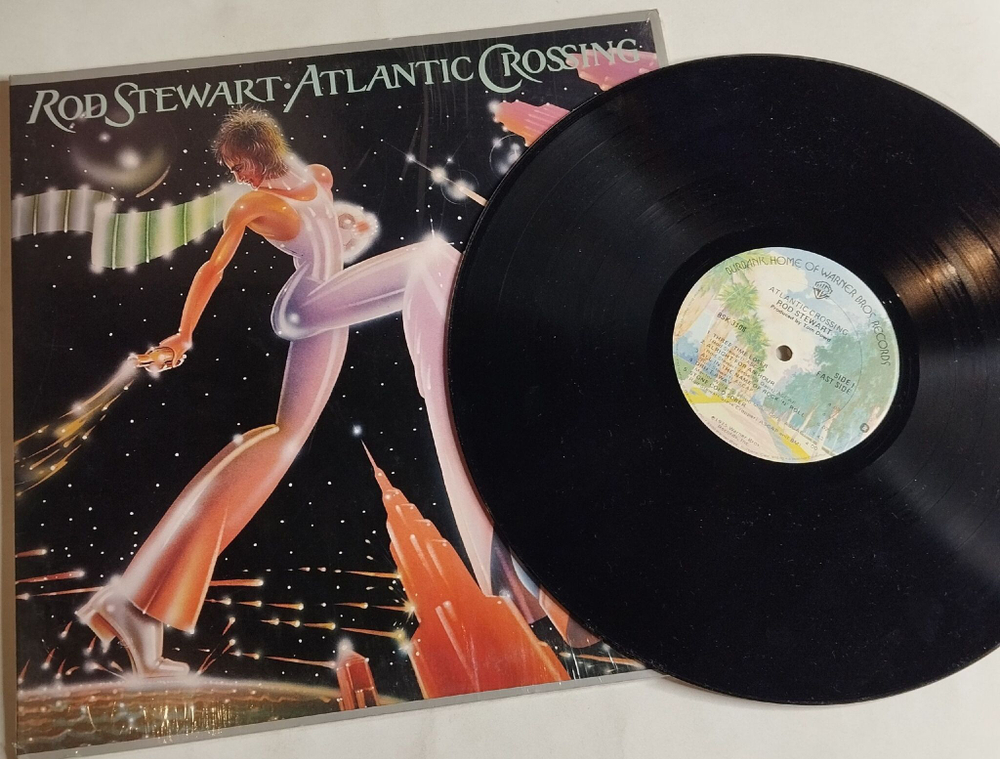 Винтажная виниловая пластинка LP Rod Stewart Atlantic Crossing (USA 1977)