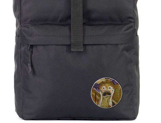 Нашивка термоаппликация на одежду и на рюкзак. Крик Морти