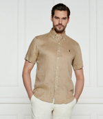 Льняная рубашка POLO RALPH LAUREN - бежевый(710968912)