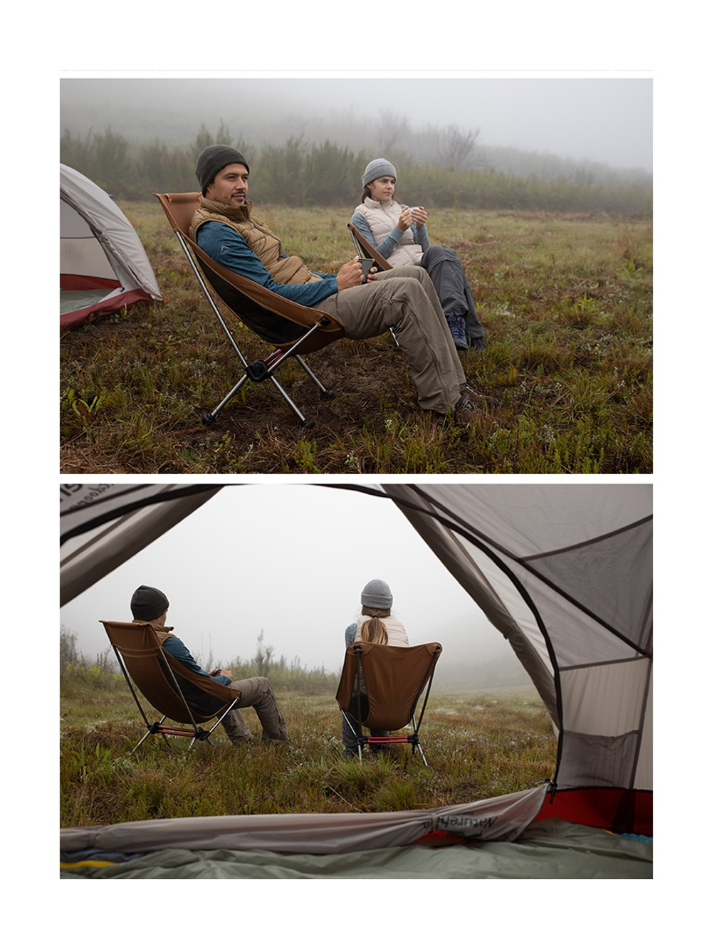 Кресло туристическое Naturehike Stellaluna L01 складное, 44х46х103, до 120 кг, оранжевое